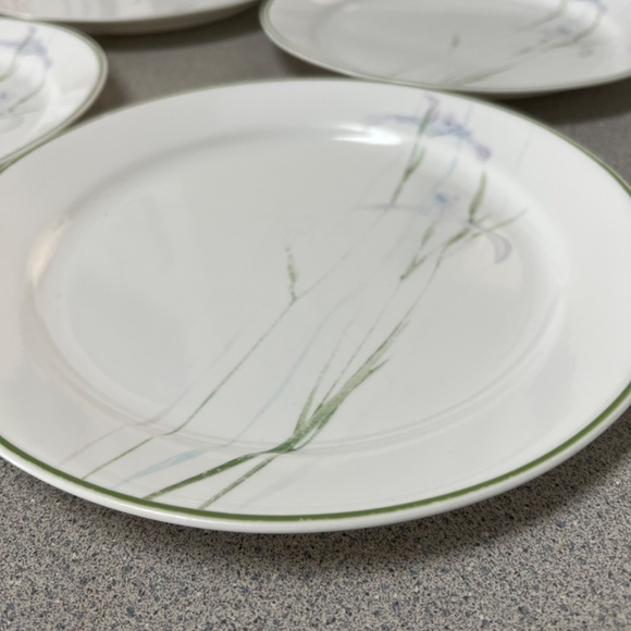 🌸 Corelle Dinner Plates 10,25” Shadow Iris by CORNING Set of 4 Dinnerware - Picture 2 of 5